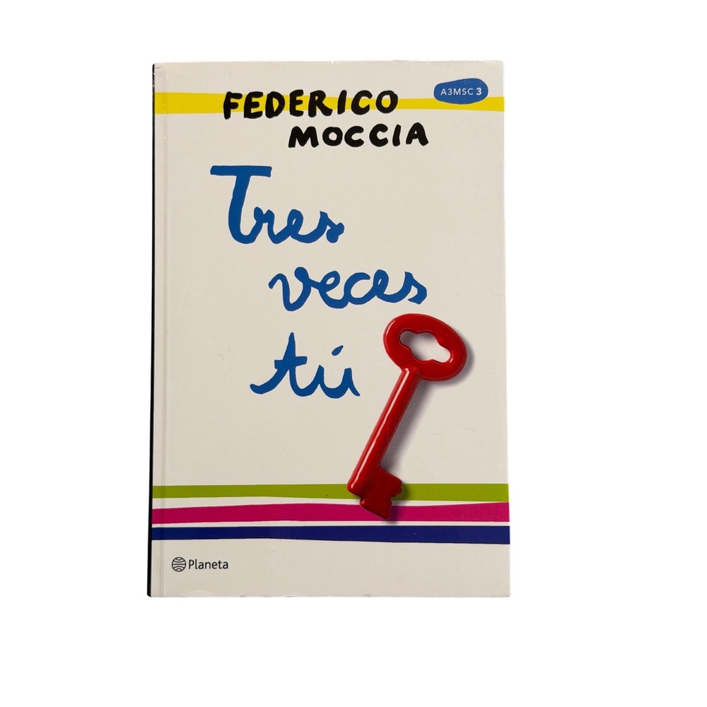Planeta Tres veces ti Federico Moccia Spanish Paperback Romance Novel